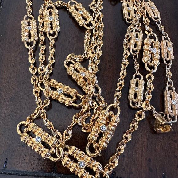 JBK Gold Paperclip Necklaces with Bracelet - Picture 4 of 7